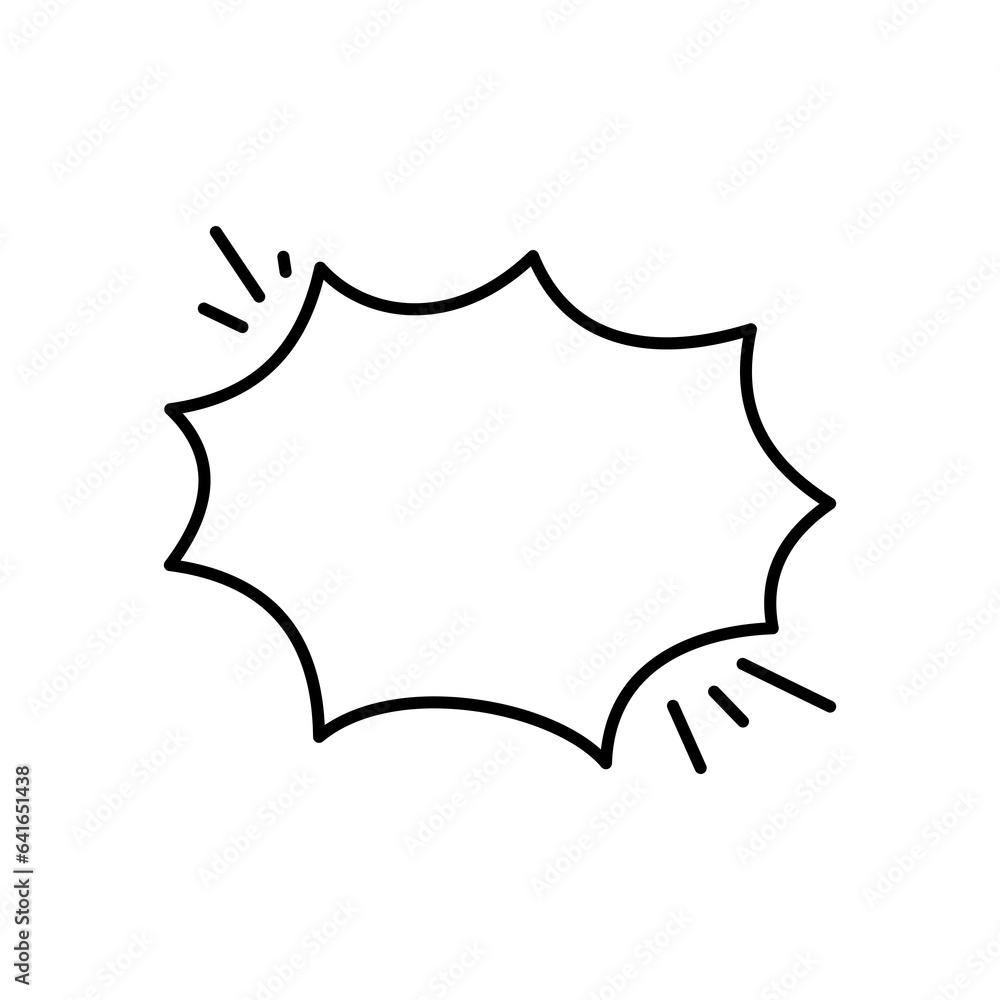 Hand drawn text box. Cute cartoon style talking dialogue. Hand drawn text box. Cute cartoon style talking dialogue.