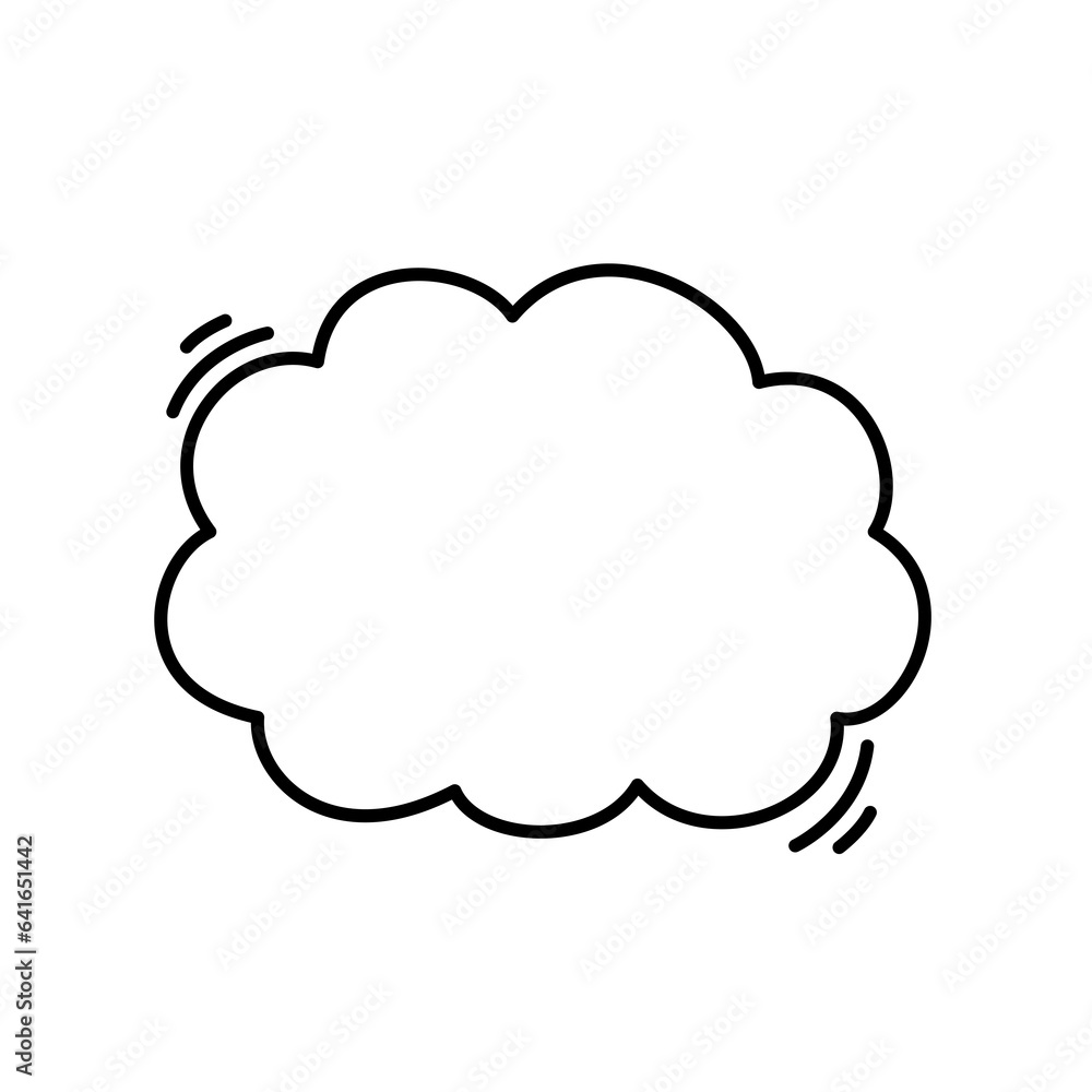 Hand drawn text box. Cute cartoon style talking dialogue. Hand drawn text box. Cute cartoon style talking dialogue.