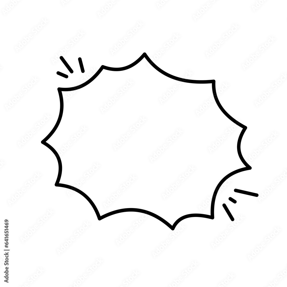 Hand drawn text box. Cute cartoon style talking dialogue. Hand drawn text box. Cute cartoon style talking dialogue.