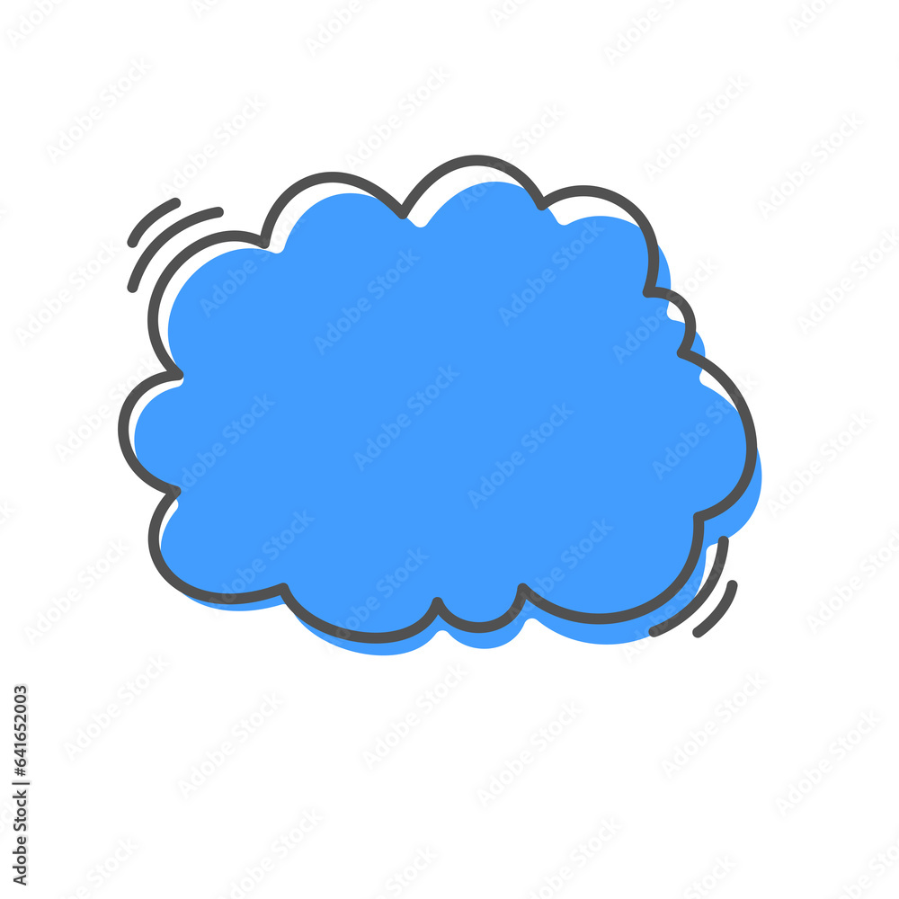 Hand drawn text box. Cute cartoon style talking dialogue. Hand drawn text box. Cute cartoon style talking dialogue.