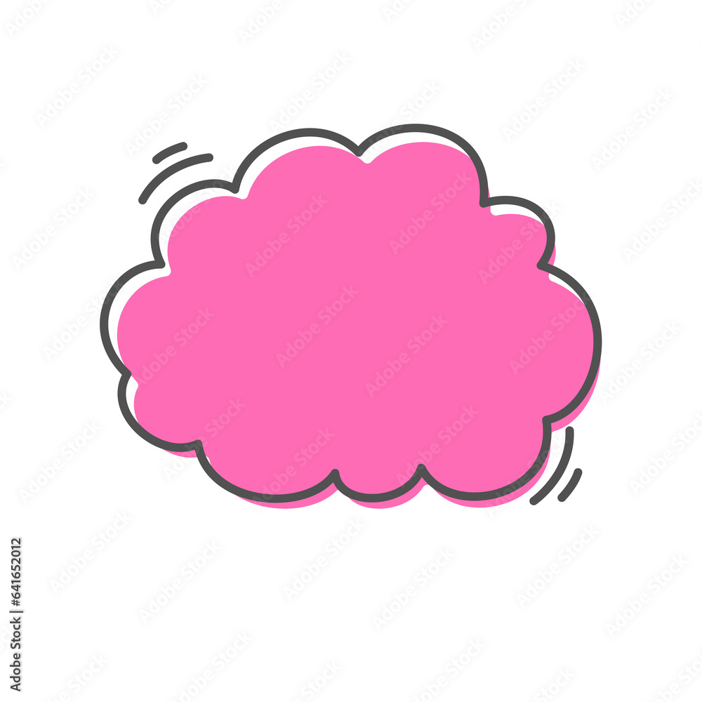 Hand drawn text box. Cute cartoon style talking dialogue. Hand drawn text box. Cute cartoon style talking dialogue.