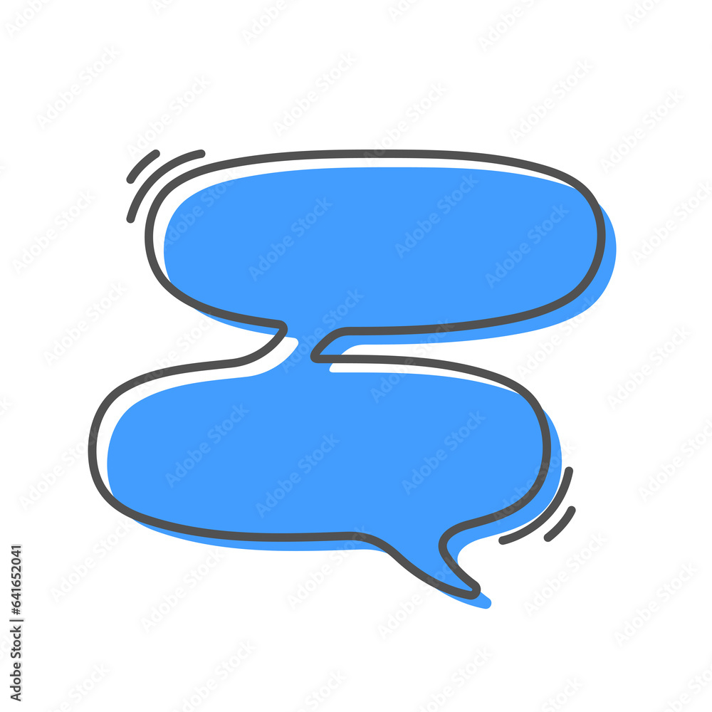 Hand drawn text box. Cute cartoon style talking dialogue. Hand drawn text box. Cute cartoon style talking dialogue.