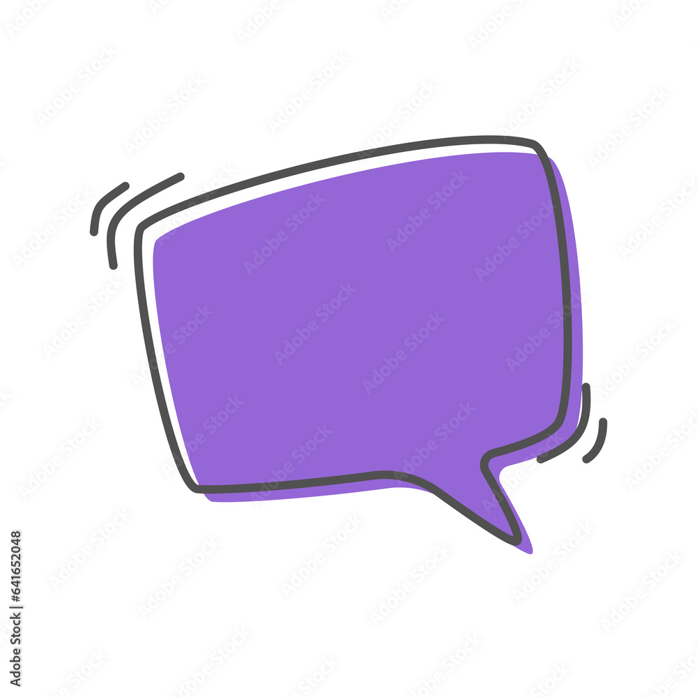 Hand drawn text box. Cute cartoon style talking dialogue. Hand drawn text box. Cute cartoon style talking dialogue.