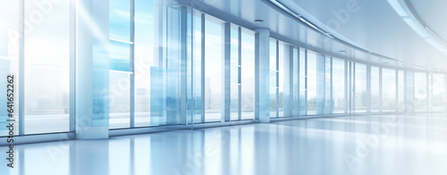blue corridor in modern office building  legal AI