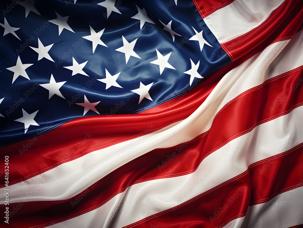 American flag background. Close-up of United States of America flag American flag background. Close-up of United States of America flag