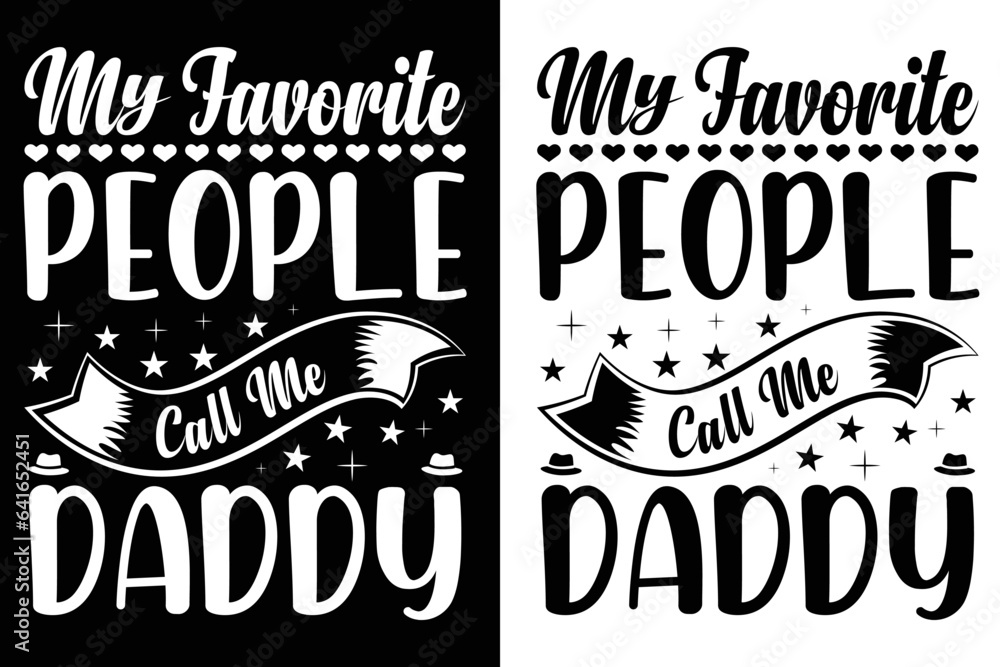 Obraz premium Vector Fathers day creative typography t shirt design template