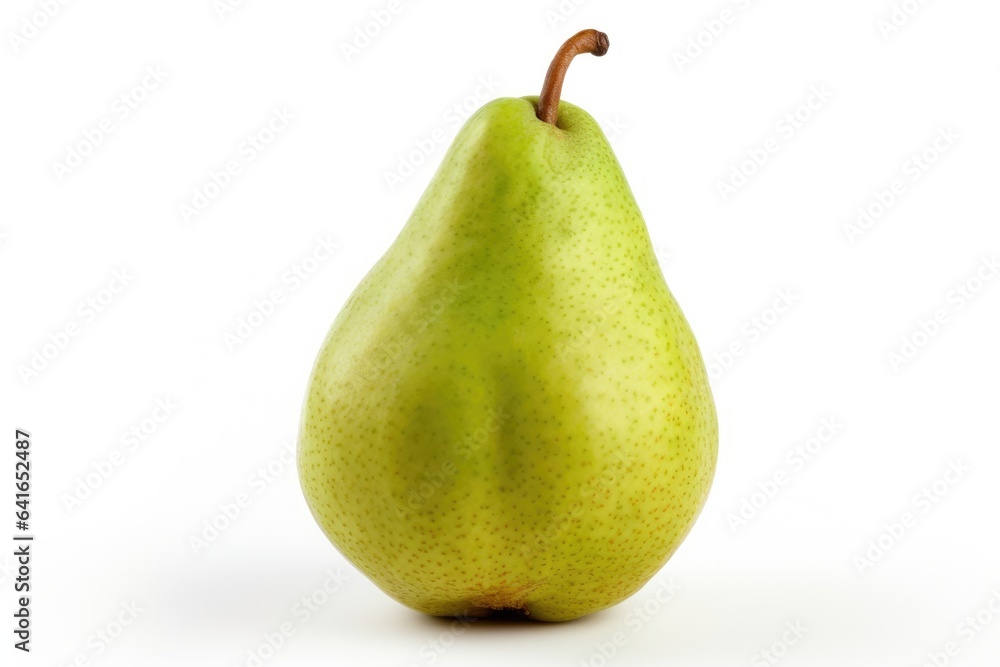 Perfect ripe green pear fruit isolated on white background Perfect ripe green pear fruit isolated on white background