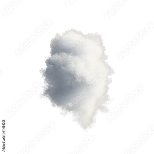 Cloud isolated transparent background 3d rendering

