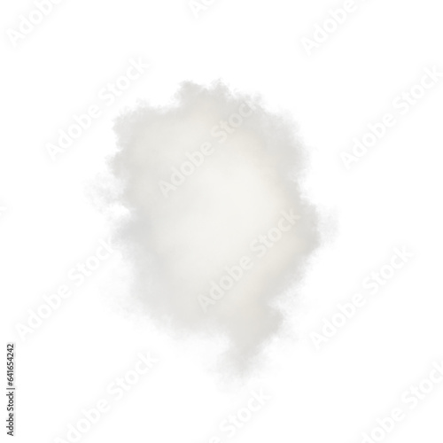 Cloud isolated transparent background 3d rendering 