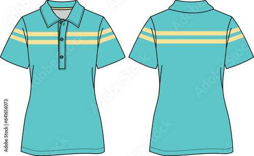 T SHIRTS WITH HALF SLEEVE FOR GIRLS AND WOMEN WEAR VECTOR ILLUSTRATION