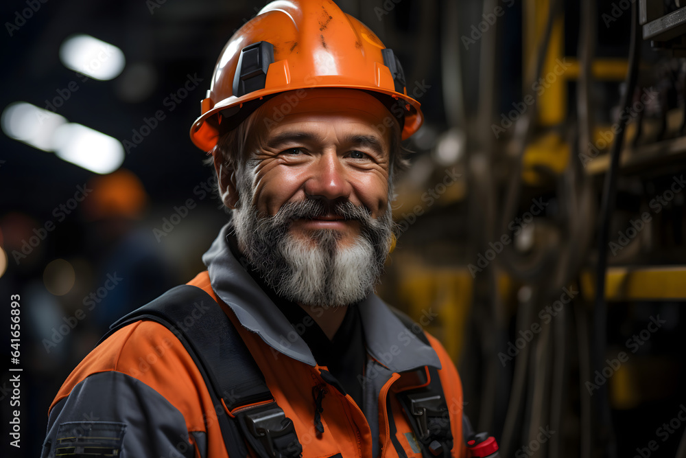 portrait of a worker or worker with helmet portrait of a worker or worker with helmet