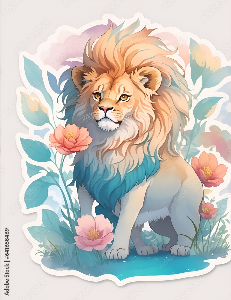 Lion - Blue 1 Lion - Blue 1