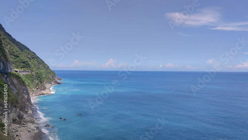 nice view of Qingshui Cliff in Hualien County, Taiwan photo