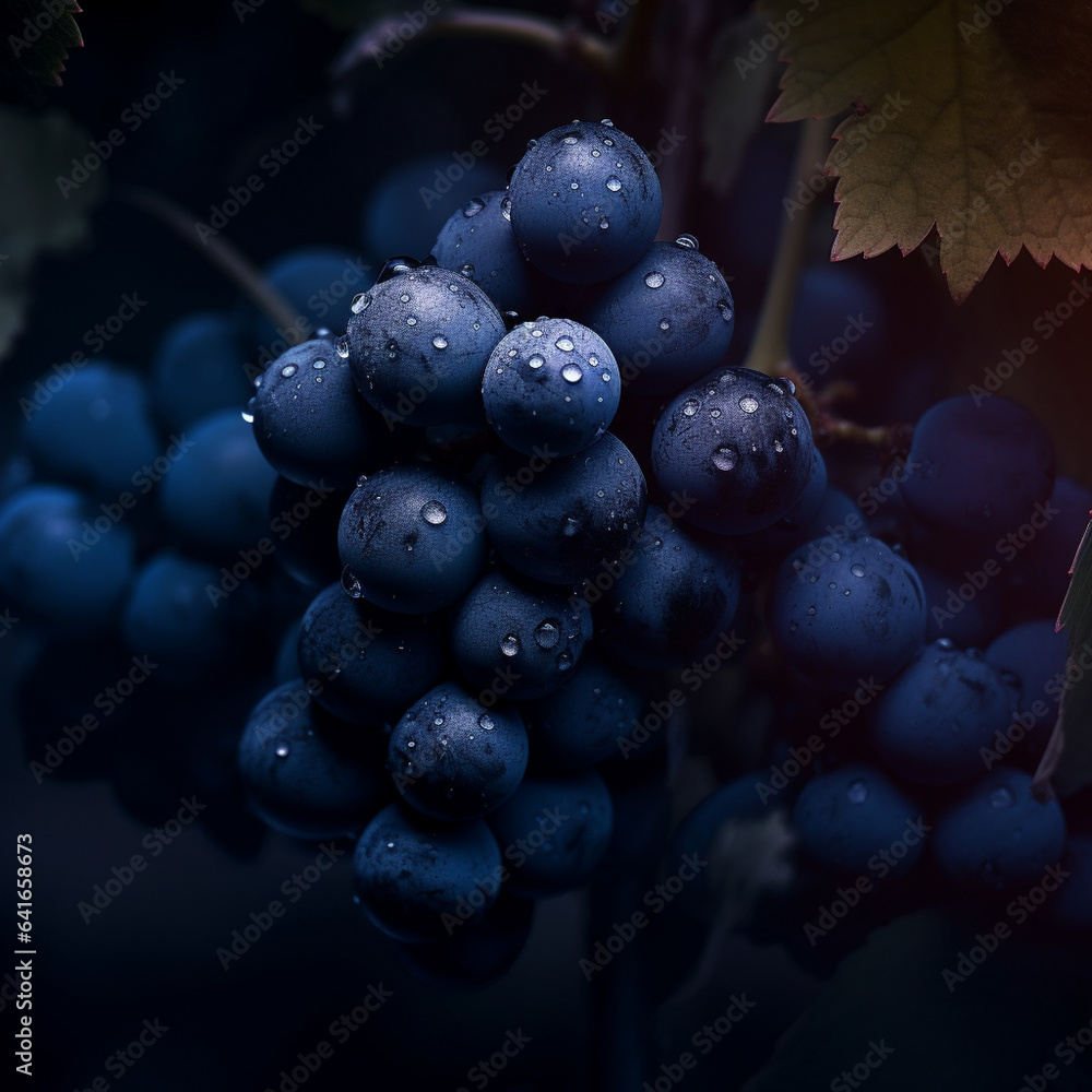 Bunch of grapes in the garden Bunch of grapes in the garden