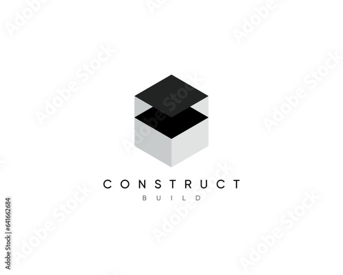 Modern construction logo design template. Design for architecture, planning, structure, industry, construct, build, real estate and property.