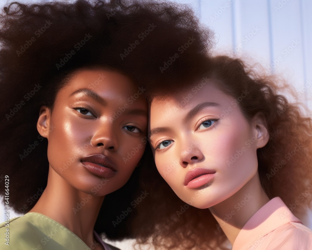 This intimate portrait of a group of natural beauties shows the radiant faces of womanhood, with each person's unique features, clothing, and hairstyles emphasizing their individual beauty and grace This intimate portrait of a group of natural beauties shows the radiant faces of womanhood, with each person's unique features, clothing, and hairstyles emphasizing their individual beauty and grace