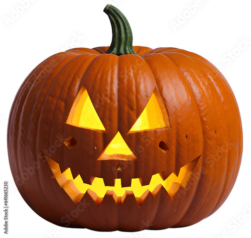 a halloween pumpkins / cucurbita / squash - Jack o Lantern - isolated on transparent background cutout - png - mockup for design - image compositing footage - alpha channel, horror, autumn