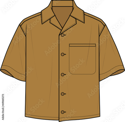 MEN AND BOYS WEAR BOXY SHIRT VECTOR ILLUSTRATION