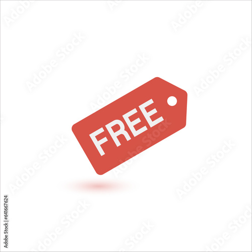 Free tag. Free product labe...