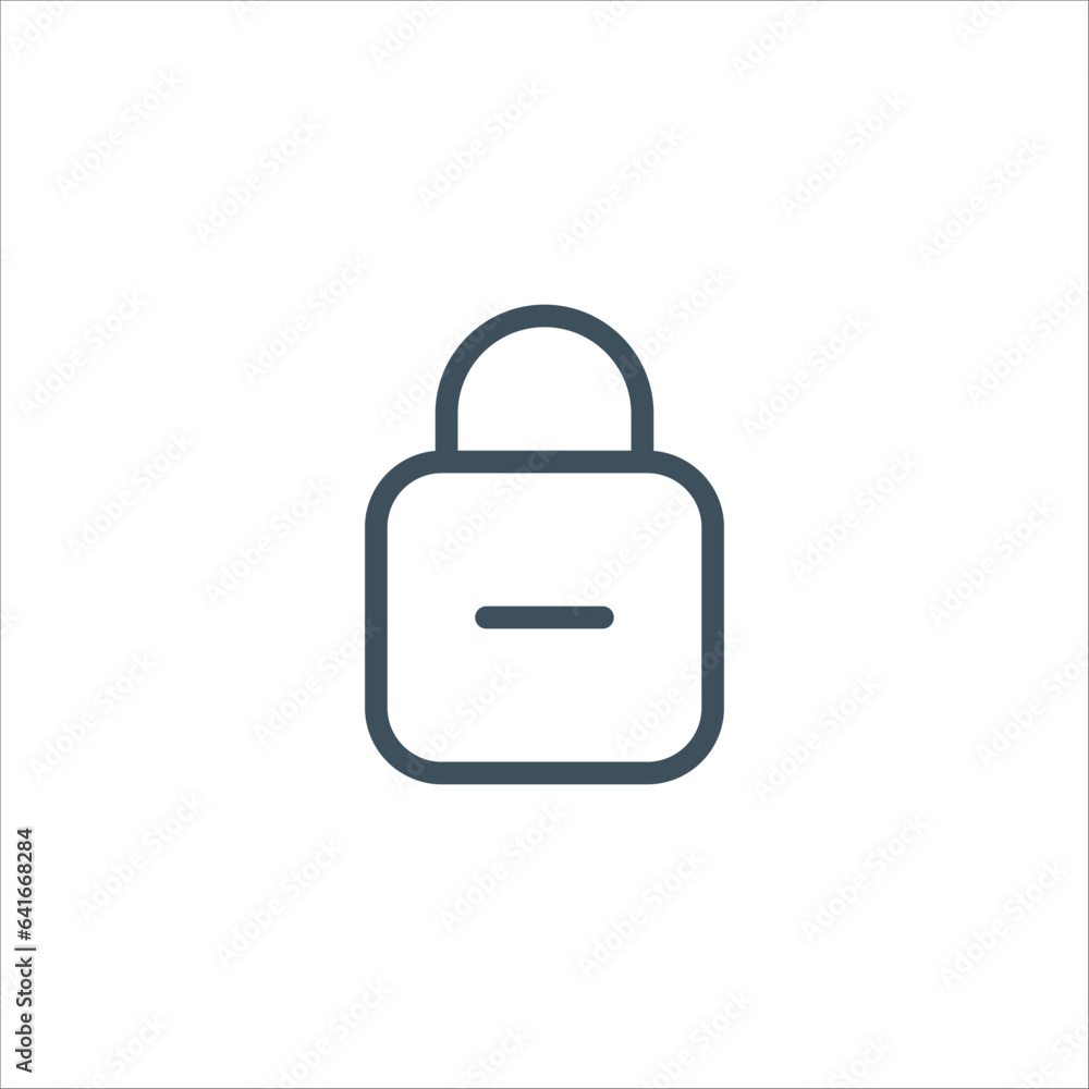 Linear Lock Icon, Safe protection concept. secure padlock, encryption key, secret symbol. Stock vector illustration isolated on white background. Linear Lock Icon, Safe protection concept. secure padlock, encryption key, secret symbol. Stock vector illustration isolated on white background.