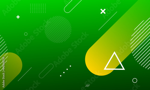 Green geometric background. Vector illustration