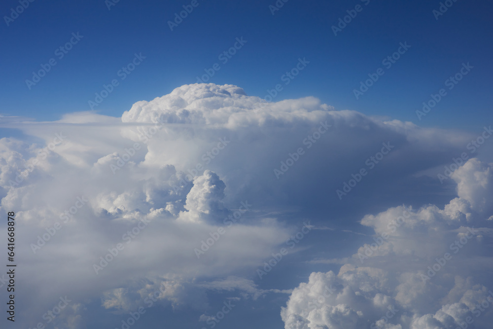 Clouds, view from the plane window Clouds, view from the plane window