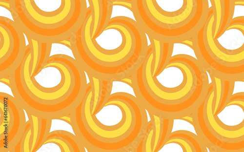 Hand drawn asian japanese ramen noodle seamless pattern.Background with yellow and orange stripes.Pasta abstract background concept.Macaroni yellow poster.