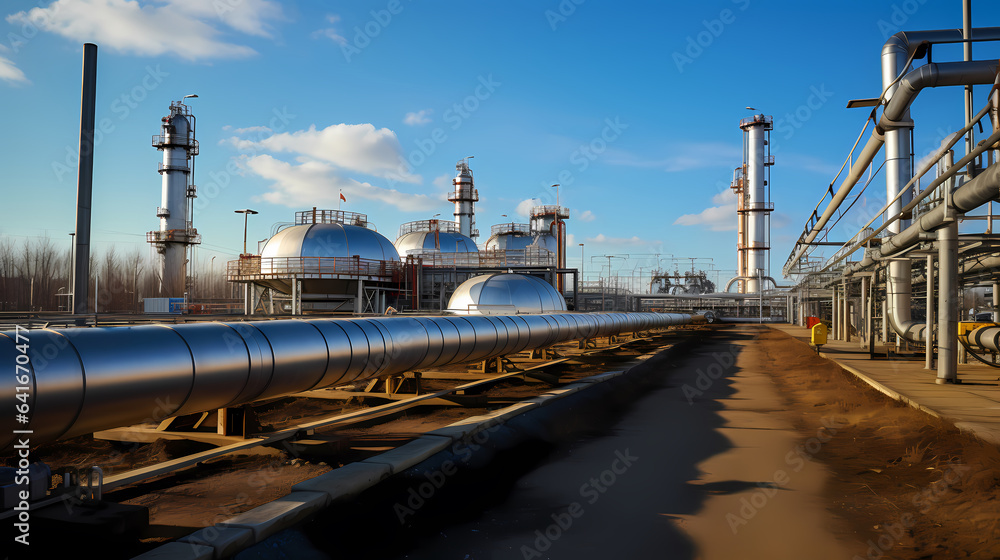 Industrial Pipelines for Gas and Methane Transportation