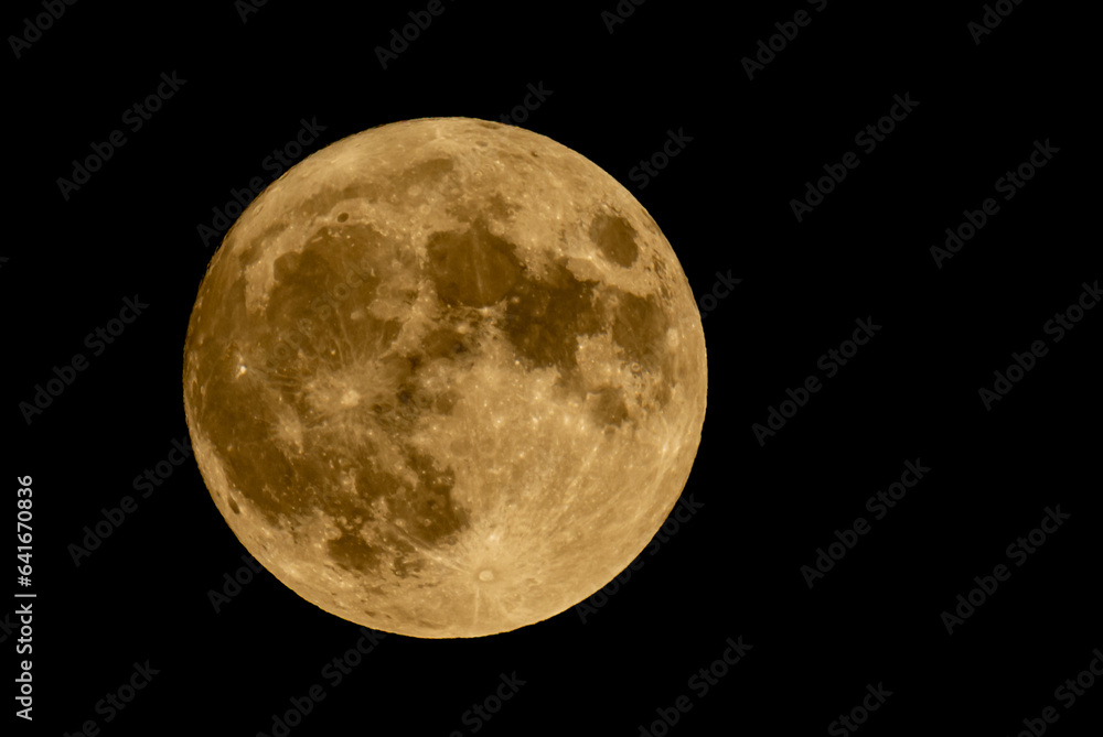 Obraz premium super luna azul