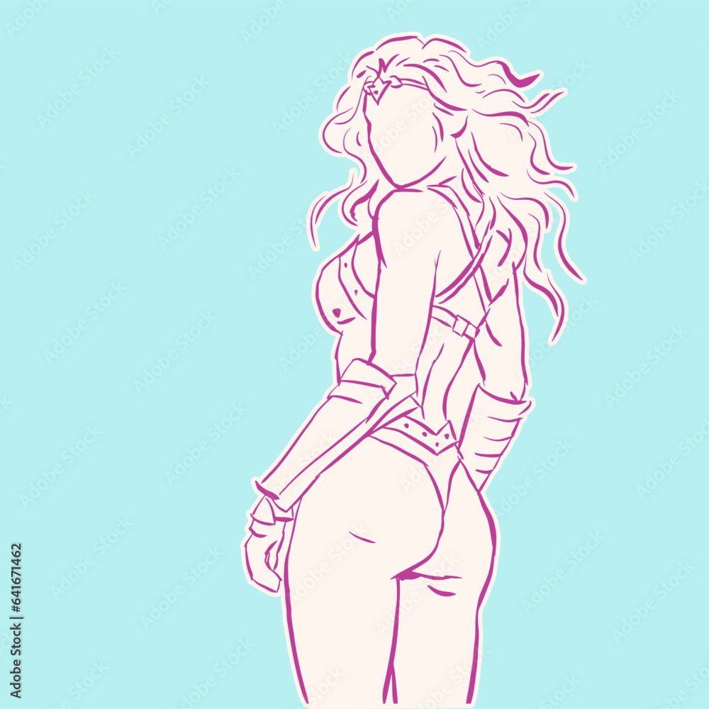 girl in bikini vector for card decoration illustration girl in bikini vector for card decoration illustration