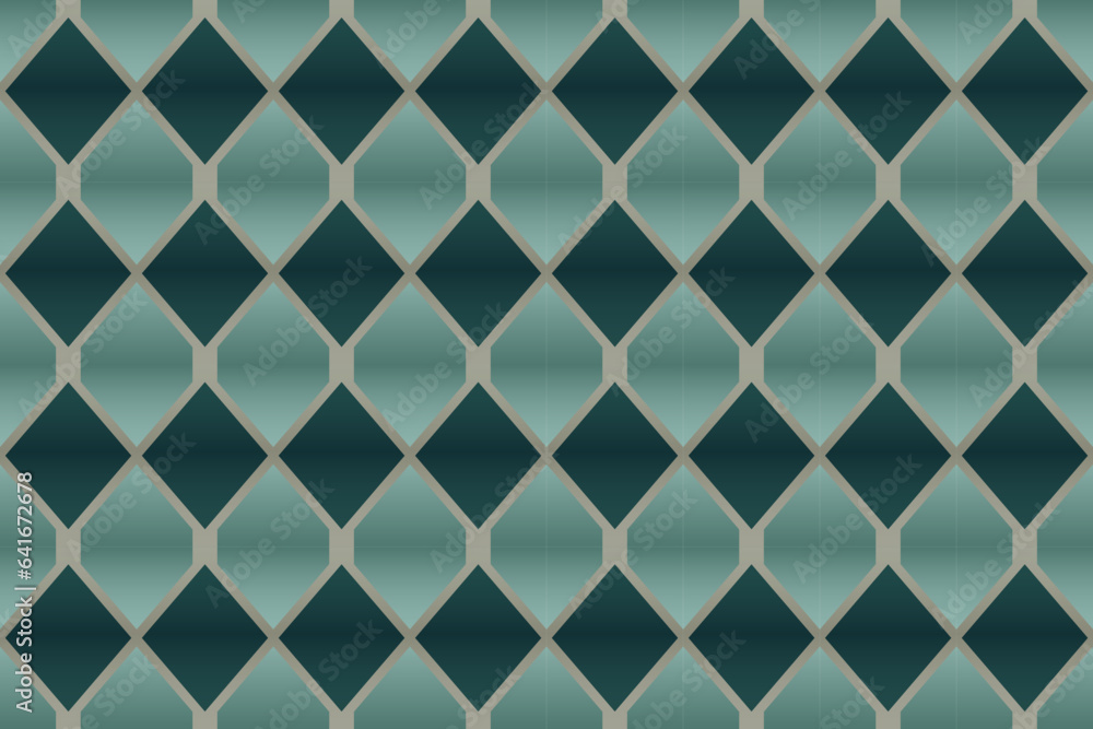 Naklejka premium Seamless Pattern Vector Illustration.This captivating design combines intricate geometric shapes and soothing color palettes to create a mesmerizing visual feast that's perfect for gift wrapping paper