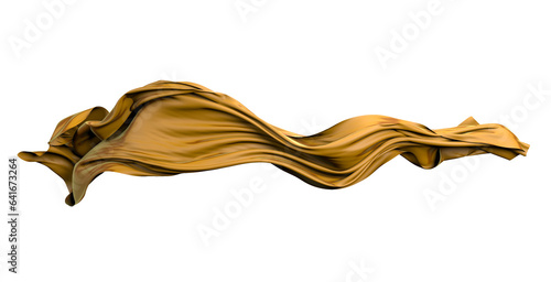 Fabric flying cloth Flowing on Wind, Textile Wave Flying movement, 3d rendering abstract background