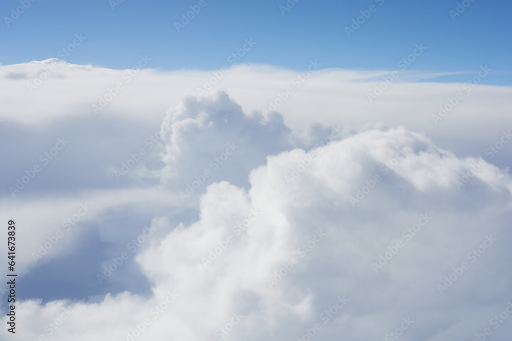 Obraz premium Clouds, view from the plane window