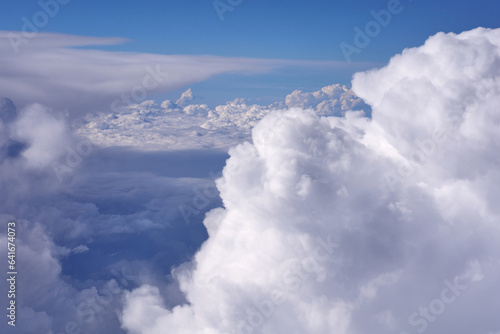 Clouds, view from the plane window