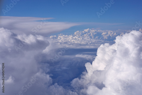 Clouds, view from the plane window