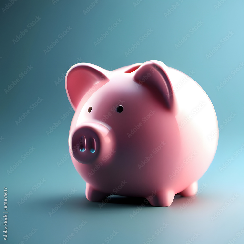 Pinkes Sparschwein - Geld sparen / Investment