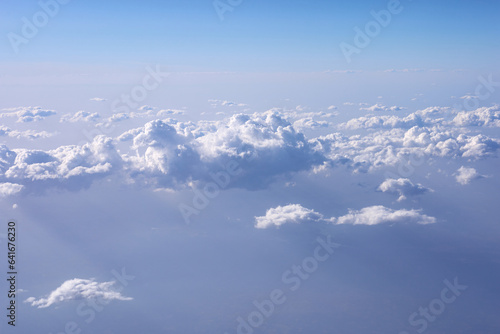 Clouds, view from the plane window