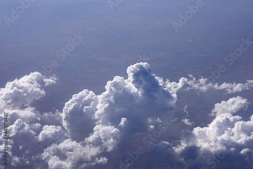 Clouds, view from the plane window