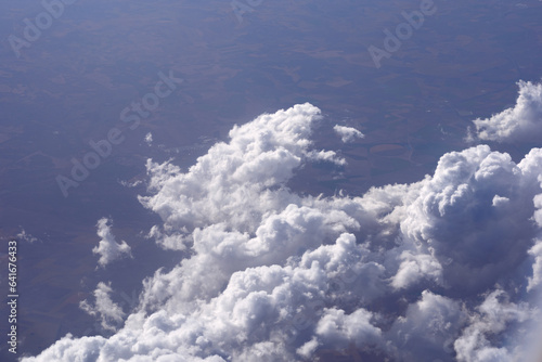 Clouds, view from the plane window