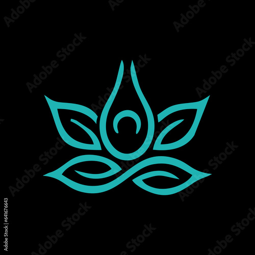 Vector logo design. Wellness and healthy