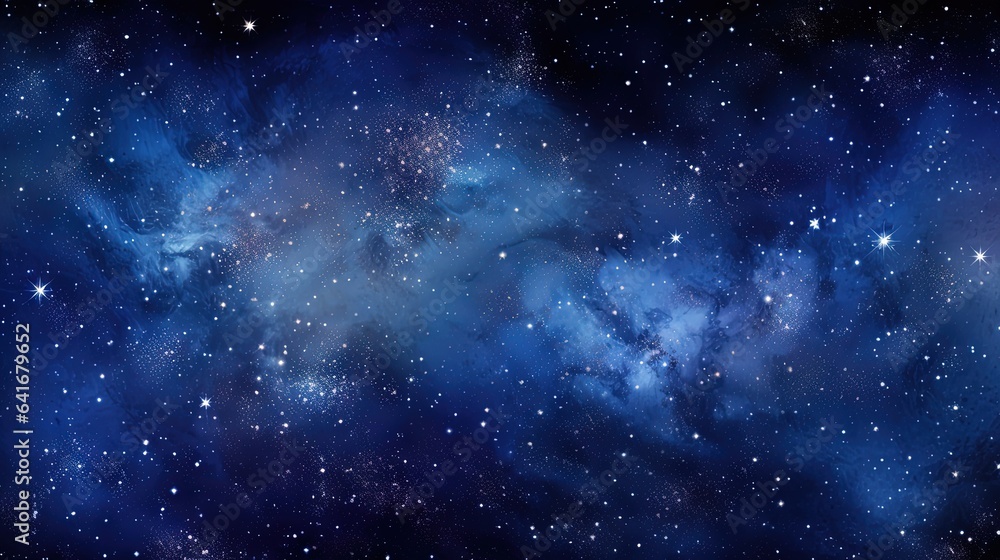  a blue space filled with stars and a sky filled with lots of stars.  generative ai