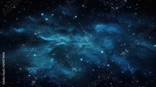  a large cluster of stars in the sky with a black background. generative ai
