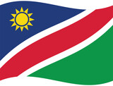 Namibia flag wave. Namibia flag. Flag of Namibia