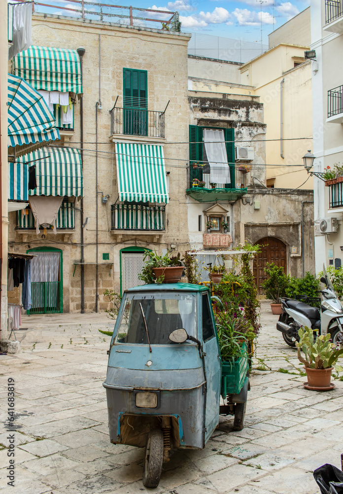 Bari, Italy one of the pearls of Puglia region, Old Town Bari