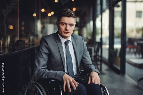 Portrait of a Business Owner in a Wheelchair