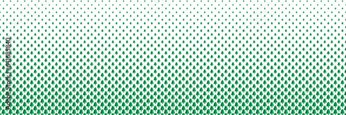 Blended green christmas tree on white for pattern and background, halftone effect.