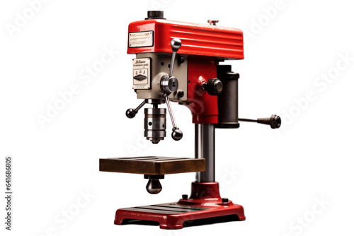 Benchtop Drill Press on Transparent Background. AI