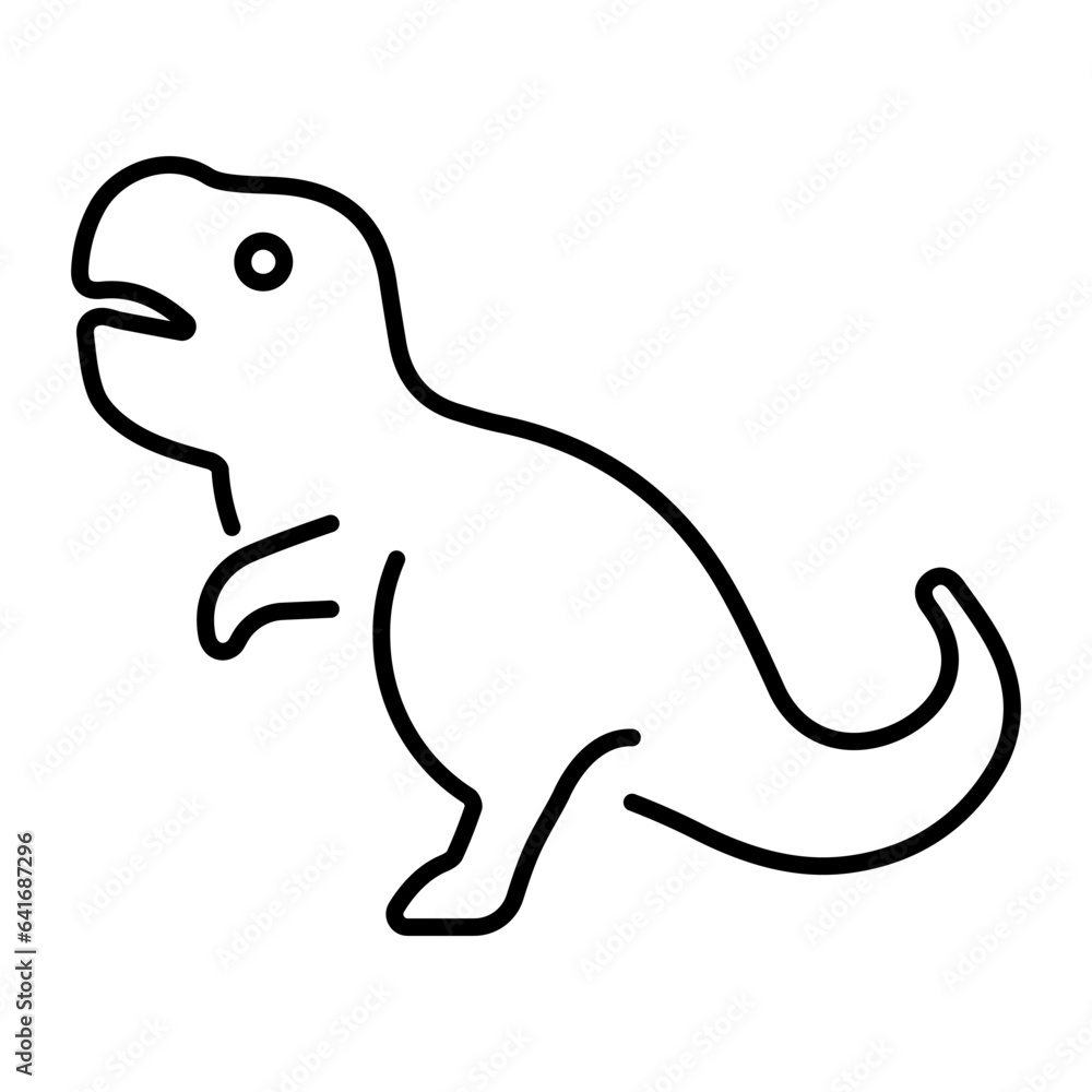 dino icon isolated on white background, Vector illustration. dino icon isolated on white background, Vector illustration.