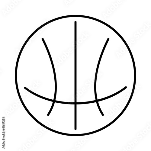 basketball icon isolated on white background, vector illustration. © Oleh