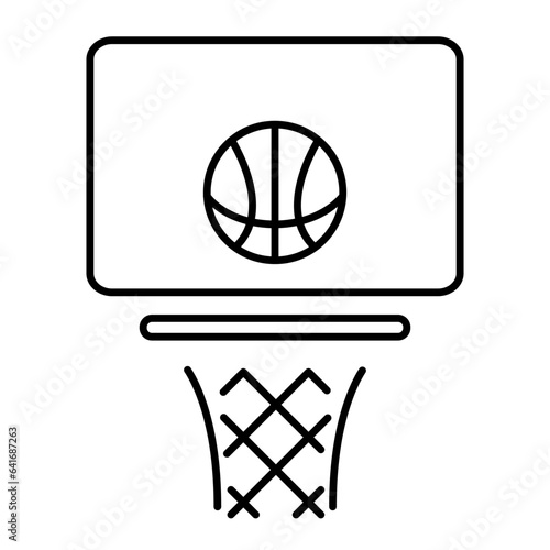 basketball icon isolated on white background, vector illustration.